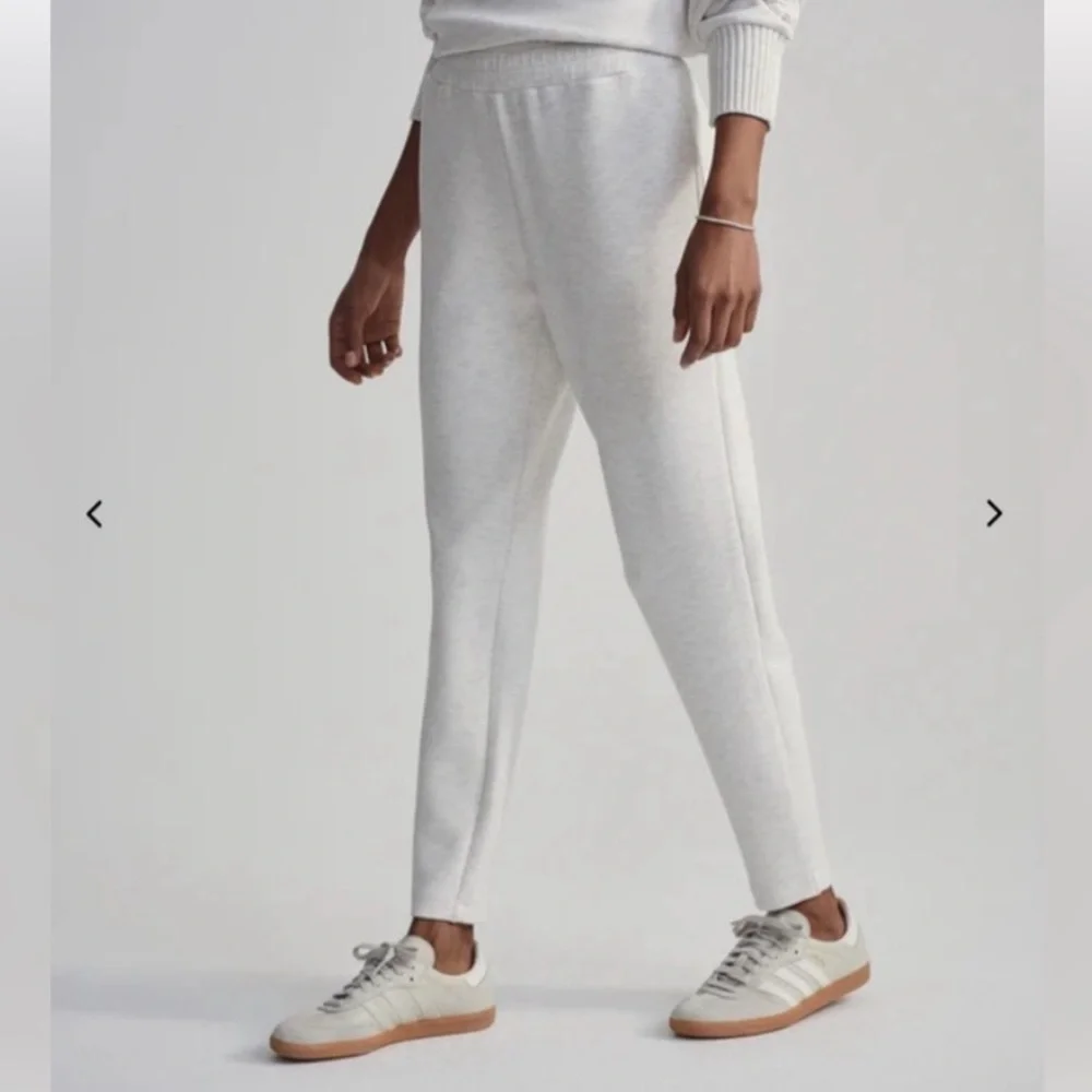 Varley DoubleSoft The Slim 25 Pants in Ivory Marl Size Medium